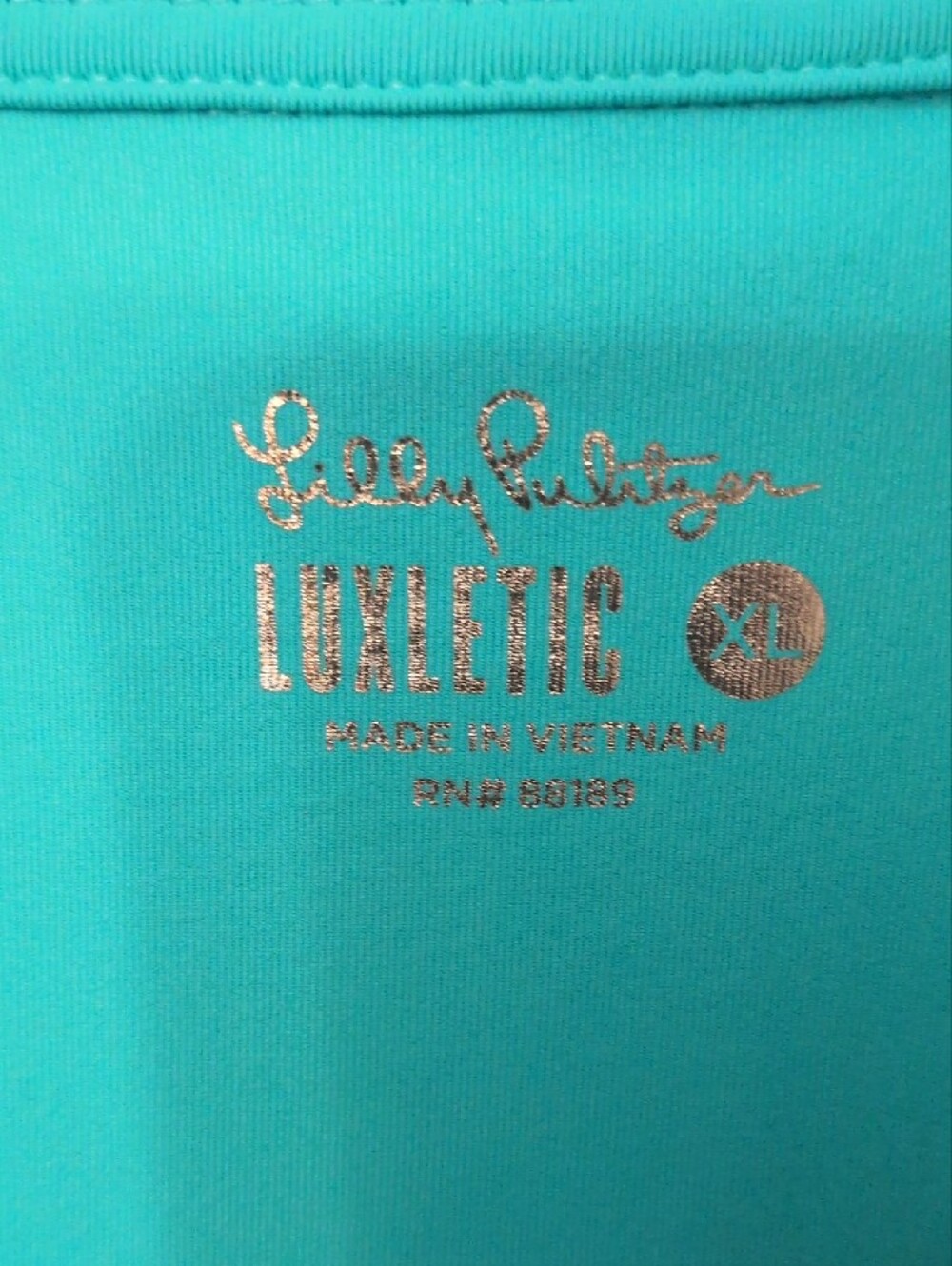 Lilly Pulitzer UPF 50+ Luxletic Alister Polo Sleeveless V-Neck Tank - Teal - Picture 2 of 9